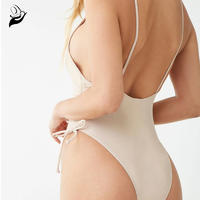 Metallic Ruched One-Piece Swimsuit